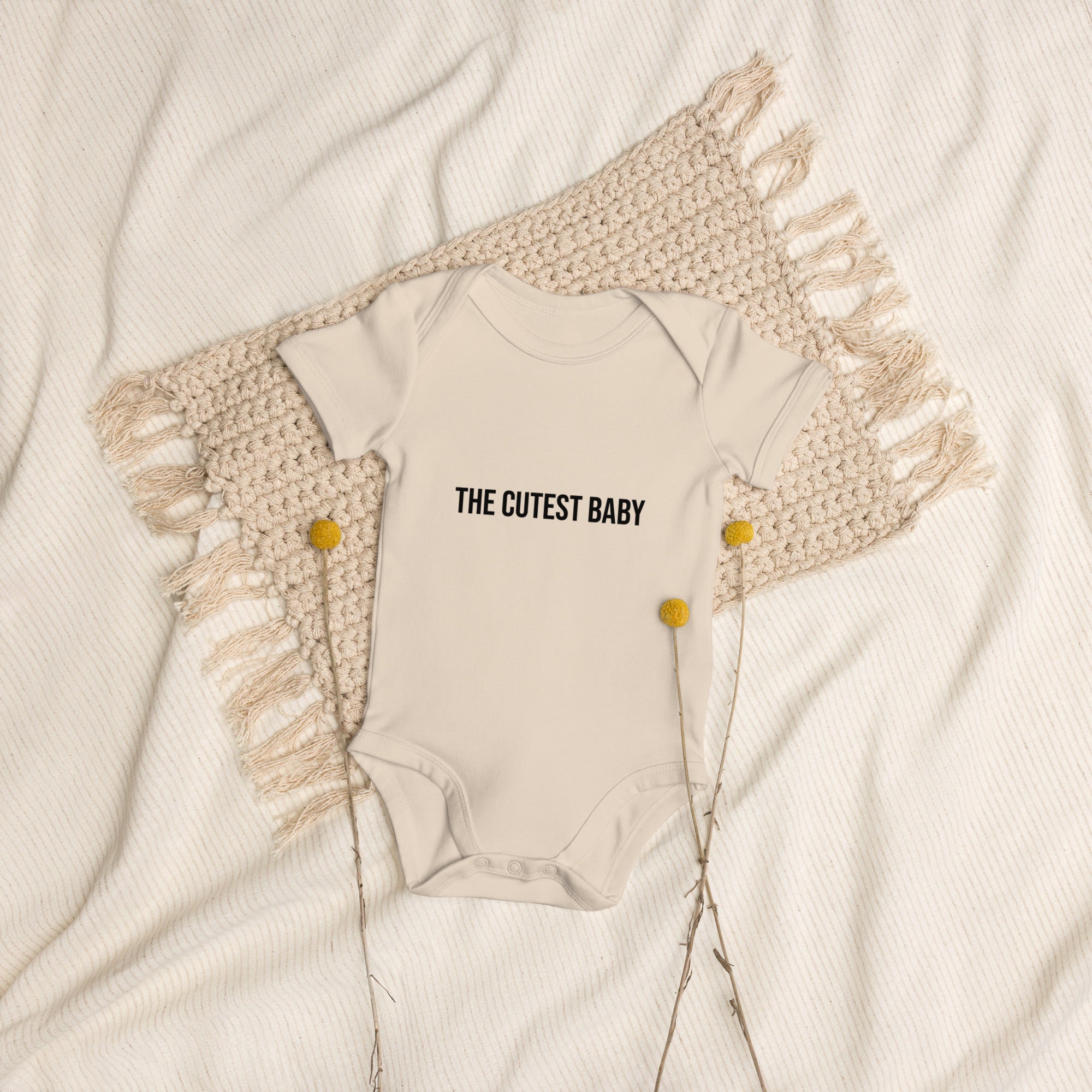 Baby bodysuit in organic cotton